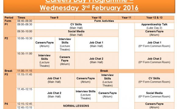 Careers Day Programme