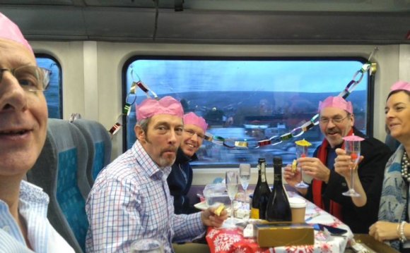 Commuters hold Christmas party