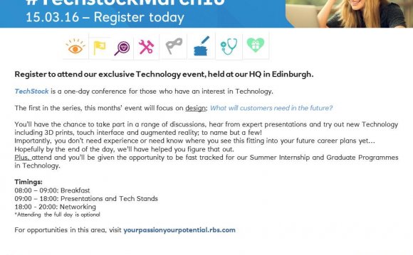 #TechstockMarch16 Sign up via: