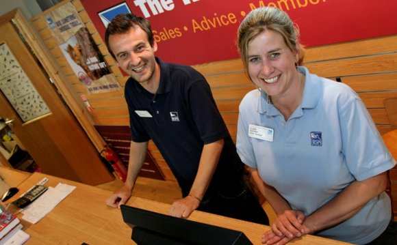 Retail assistants Gareth and