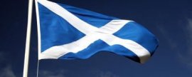 Flying a saltire