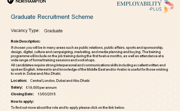 Graduate Recruitment Scheme