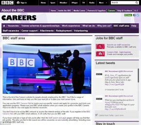 Insiders: this site advertises hundreds of tasks on BBC which are just offered to present workers associated with Corporation