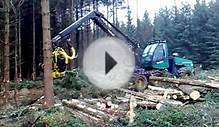 Timberjack 1270C and 758 working in Scotland